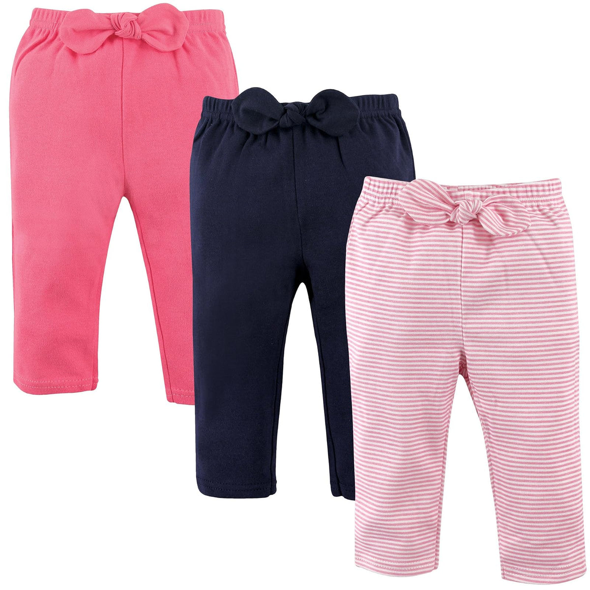 Hudson - Pantalones de algodón para bebé - rayas de color rosa claro - 2 Años