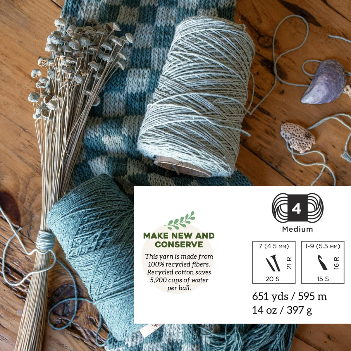 Lion Brand Yarn Re-Up Yarn Bonus - Paquete de hilo extra, forro plateado