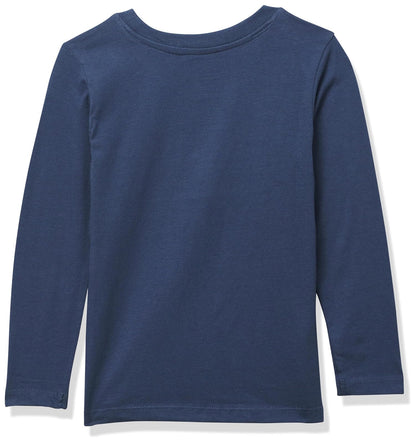 HonestBaby Paquete de 5 Camisetas de Manga Larga de algodón orgánico Camisas para bebés y niños pequeñosBebé-Niños