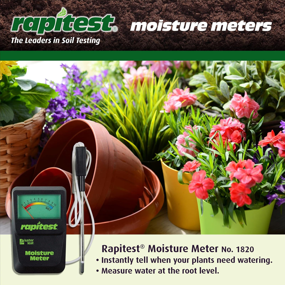 Luster Leaf 1820 Rapitest Medidor de humedad del piso