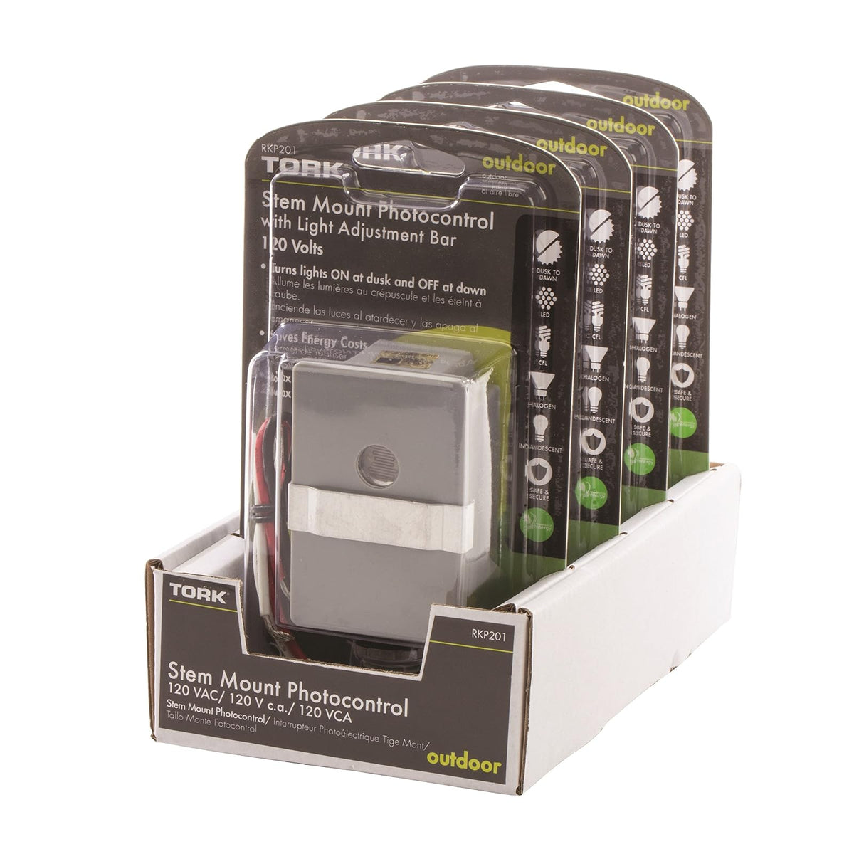 TORK RKP201 Stem Mount Photocontrol, 2000W Tungsten