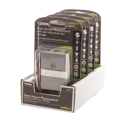 TORK RKP201 Stem Mount Photocontrol, 2000W Tungsten