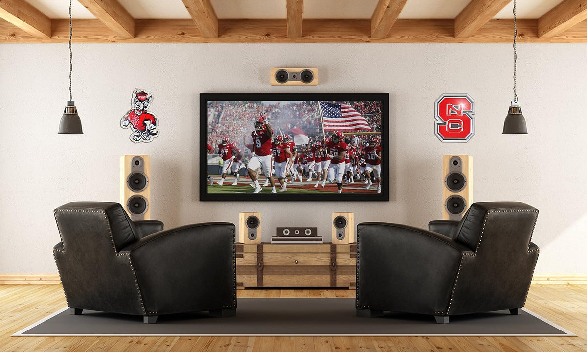 Chrome Domz NCAA North Carolina State Wolfpack Tuffy Arte de la Pared, Cromo, Talla única