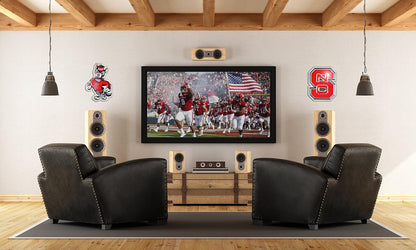 Chrome Domz NCAA North Carolina State Wolfpack Tuffy Arte de la Pared, Cromo, Talla única