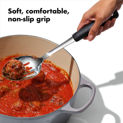OXO Good Grips - Cuchara ranurada de acero inoxidable