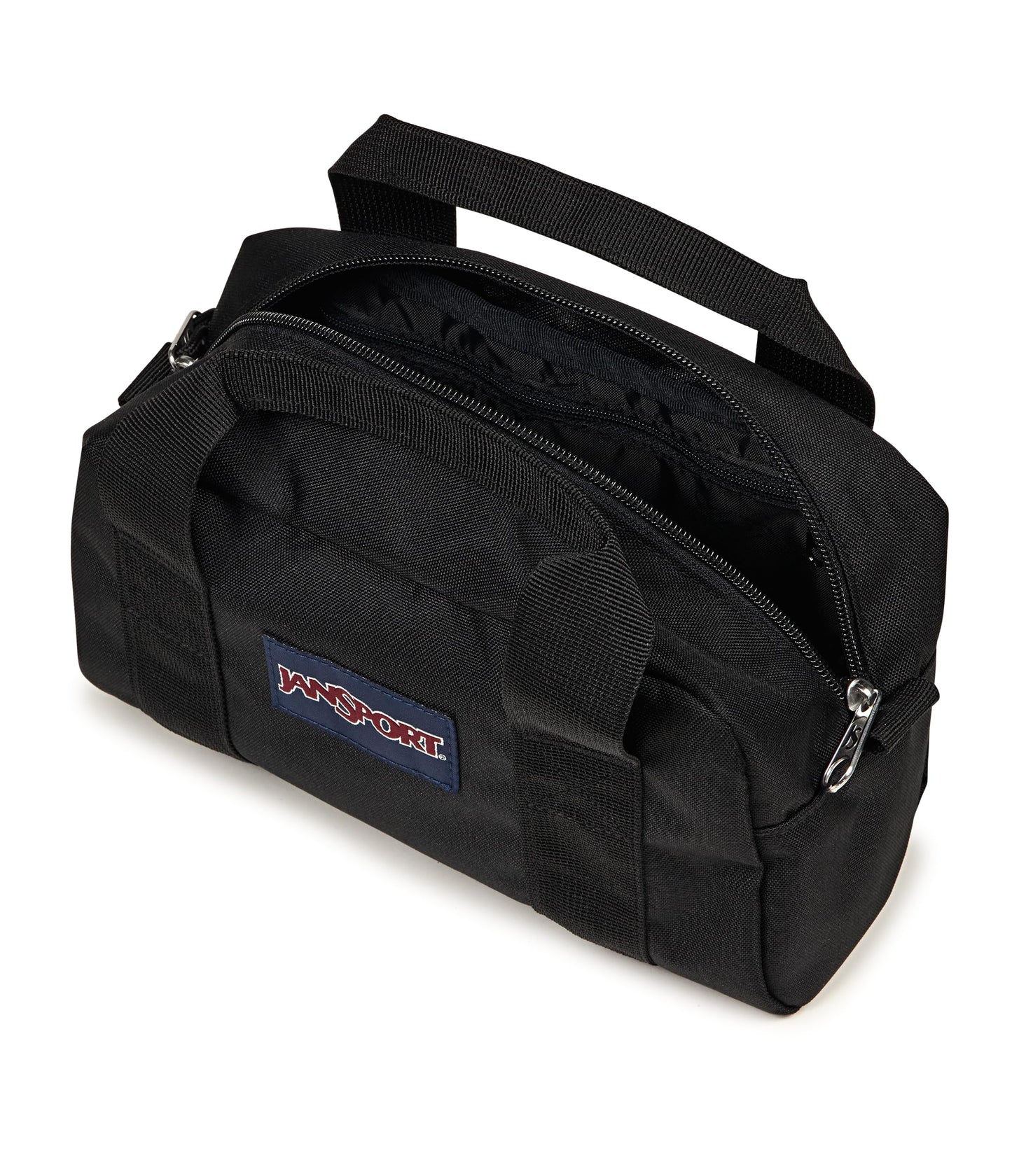 JanSport Weekender Mini Duffel - Bolsa de viaje o gimnasio, para fin de semana duradero con asas de agarre laterales, color negro, Negro -, Una talla, Mini lona de fin de semana