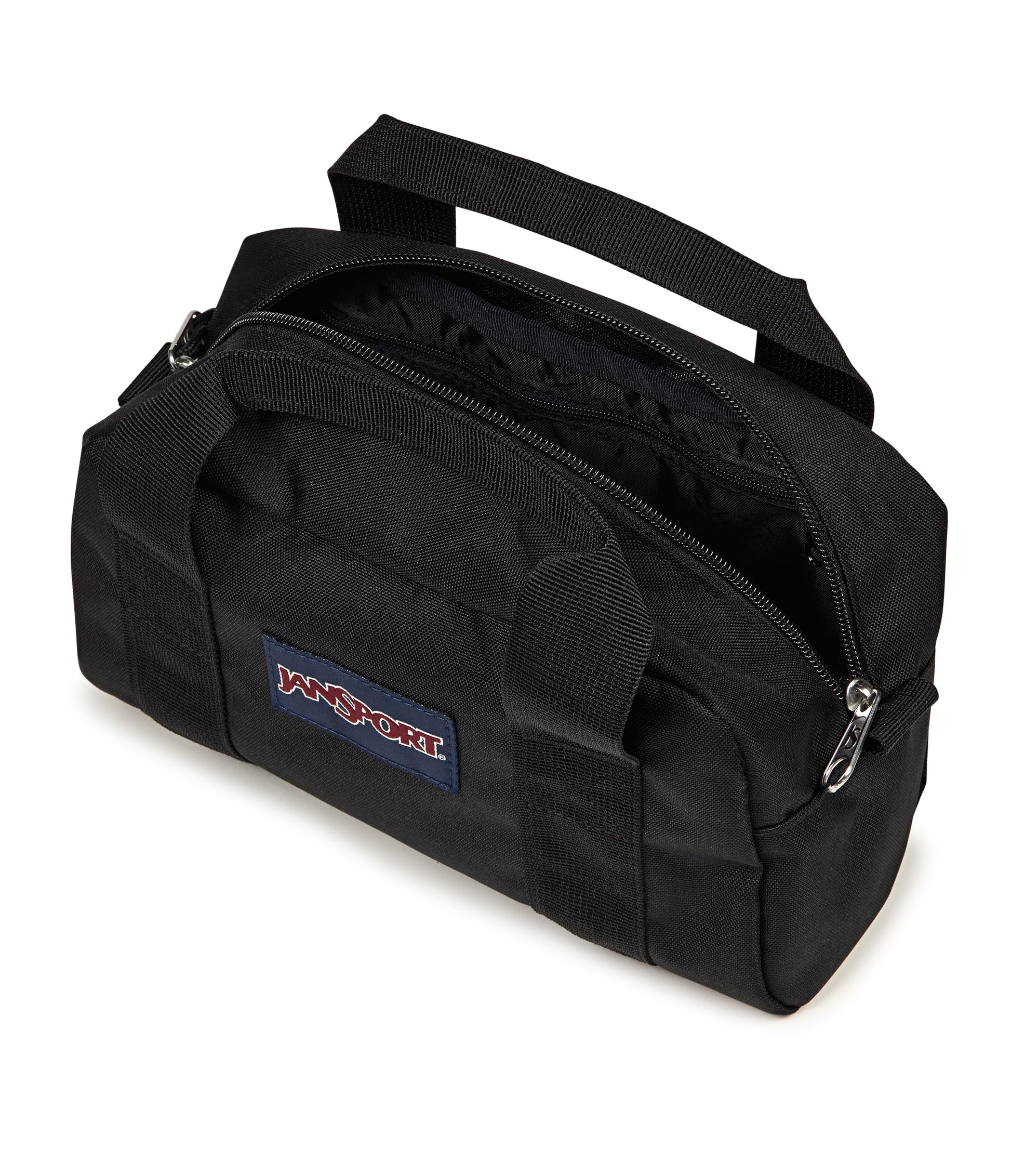 JanSport Weekender Mini Duffel - Bolsa de viaje o gimnasio, para fin de semana duradero con asas de agarre laterales, color negro, Negro -, Una talla, Mini lona de fin de semana