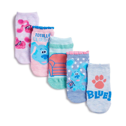 Nick Blue's Clues & You - Paquete de 5 calcetines cortos Calcetín casual bebés niñas