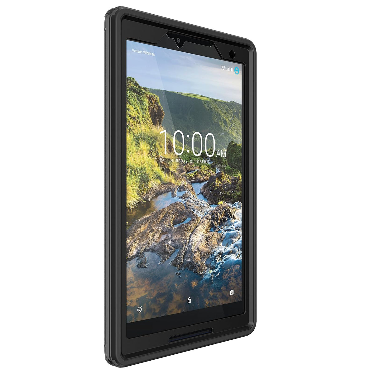 OtterBox Defender Series Funda para Verizon Ellipsis 8 – Embalaje abrefácil – Negro