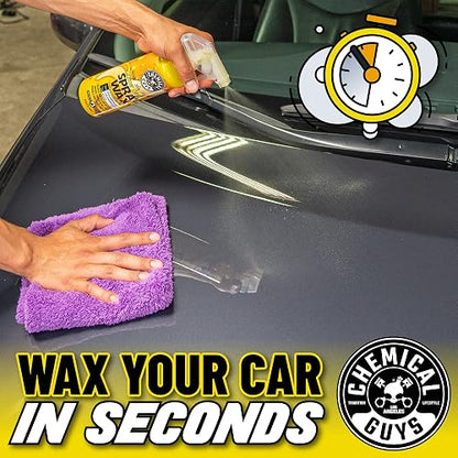Chemical Guys Blazin' Banana Cera en Spray, brillo natural de carnauba, segura para automóviles, camiones, todoterrenos, vehículos recreativos y más, 473 ml