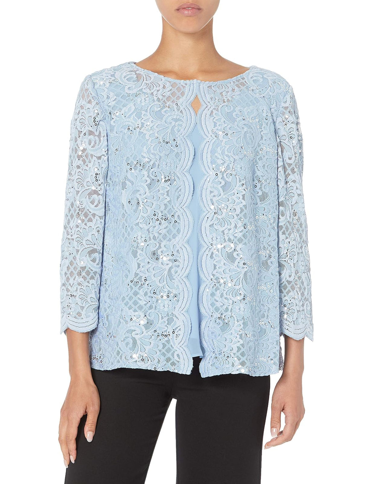 Alex Evenings Mock Twinset - Juego de 2 Piezas (Regular y Petite) Blusa para Mujer