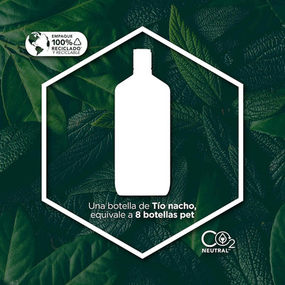 TÍO NACHO Shampoo Anticaída con Ginseng y Jalea Real, Estimula y Fortalece el Crecimiento del Cabello, Extractos de Romero, Aloe Vera y Jojoba, Ideal para la Caída del Cabello. Contiene una Botella con 950 ml