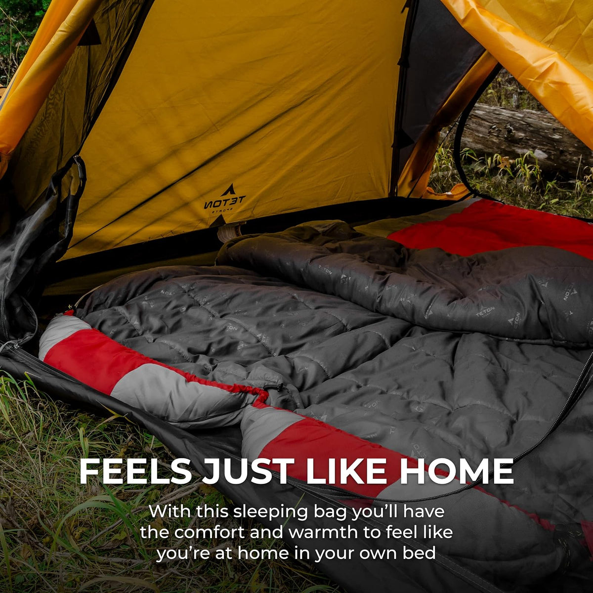 TETON Sports - Saco de Dormir de Grado 20F y 5F, Ligero, cálido Saco de Dormir para mamá, Camping, mochilero, Senderismo
