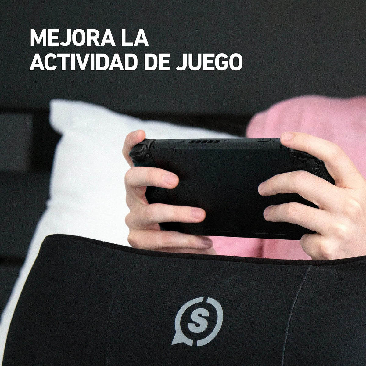 SCUF Exo Cojín de Postura Ergonómica para Jugar y Teletrabajar, Apoyo de Columna Vertebral, Apoyo de Cuello, Apoyo de Muñecas, Apoyo de Manos - Negro