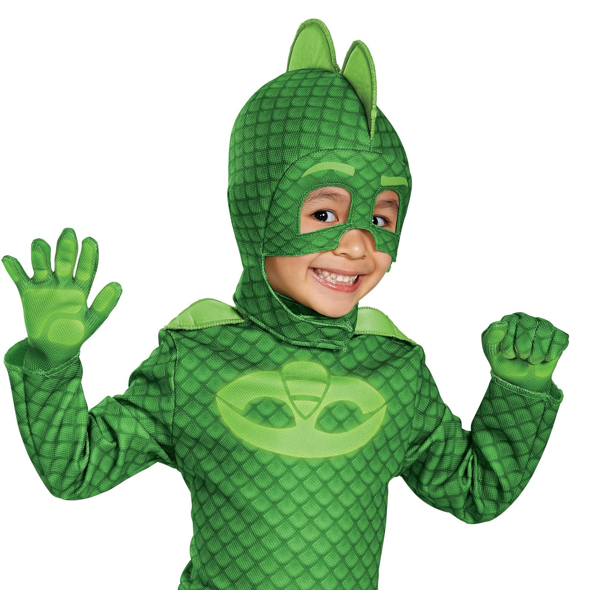 Disguise Gekko Deluxe Toddler PJ Masks Costume, Verde, Medium/3T-4T