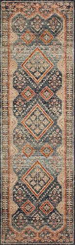 Loloi II Jocelyn Collection JOC-05 Navy/Multi 4'-0" x 6'-0" Accent Rug