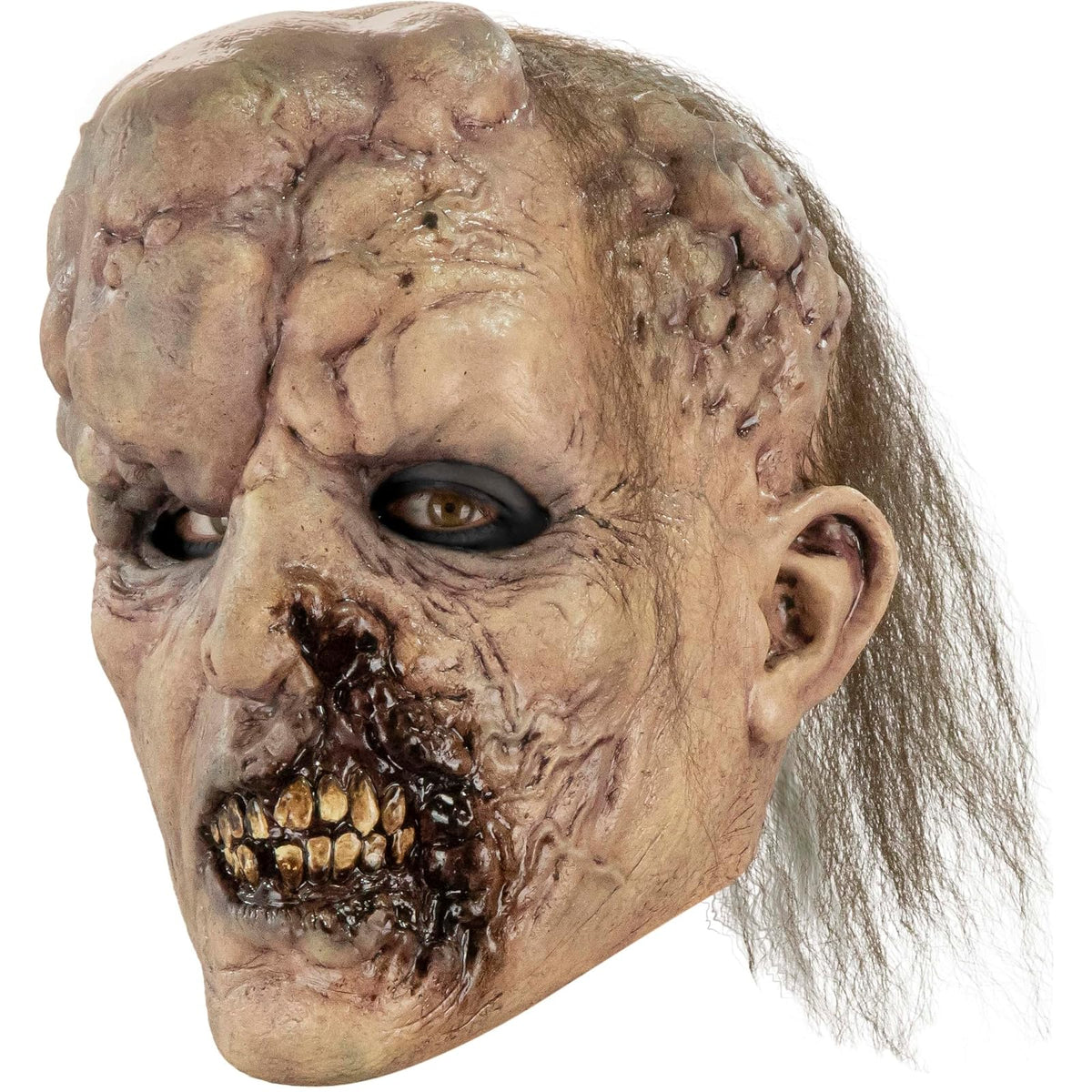 Ghoulish Productions Máscara De Látex Tumoral Deceased, Accesorio Látex Cosplay Zombie Enfermo, Disfraz Aterrador para Halloween y Fiestas Temáticas, Cosplay Zombi Tumor, Diseño Artesanal