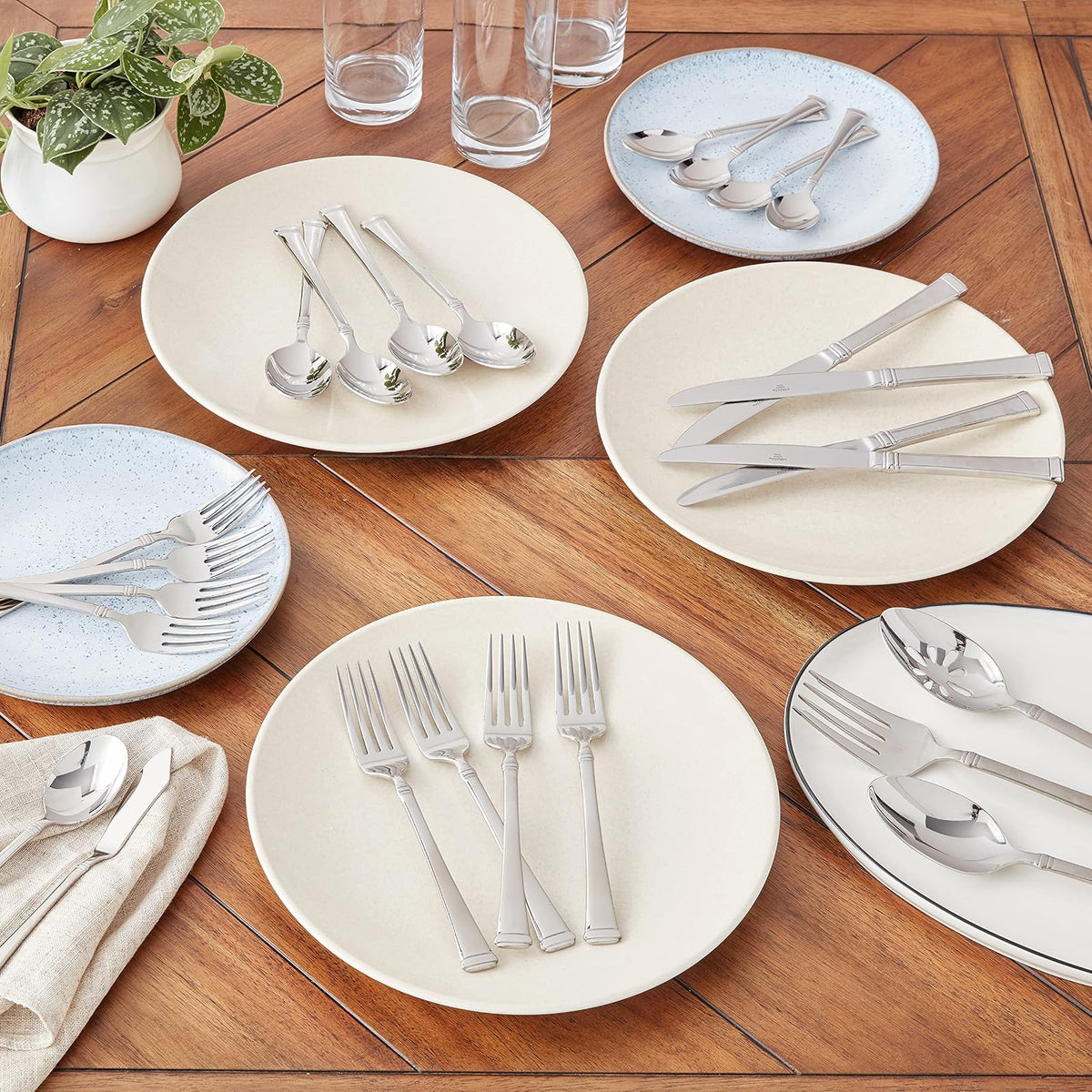 Mikasa Harmony 45-Piece Flatware Set