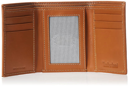 Timberland - Cartera de piel para hombre con ventana de identificación