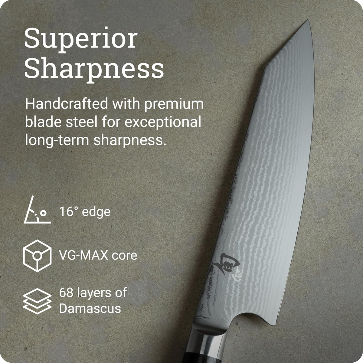 Shun DM0771 Classic Kiritsuke Cuchillo, 20.35 cm, plateado