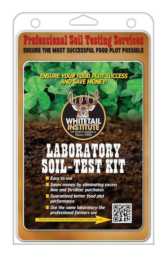 Whitetail Institute Kit de Prueba de Piso de Laboratorio, Garantiza la parcela de Alimentos de Ciervos más exitosa Posible, Consulta Profesional incluida, recibe Resultados en una Semana