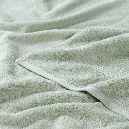 Superior Conjunto de 6 Piezas Toallas (2 toallas baño, 2 mano, para la cara) 100% Algodón Premium Largo Estambre Peinado, Absorbente y Rápido Secado, Sage