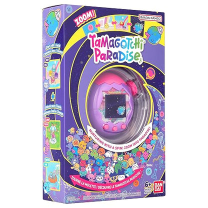 TAMAGOTCHI - Mascota Virtual Paradise, Pantalla a Color, 50,000 Personajes | Pantalla a color, rueda de zoom ergonómica, +50,000 personajes, minijuegos, función niñera virtual, conectividad con amigos