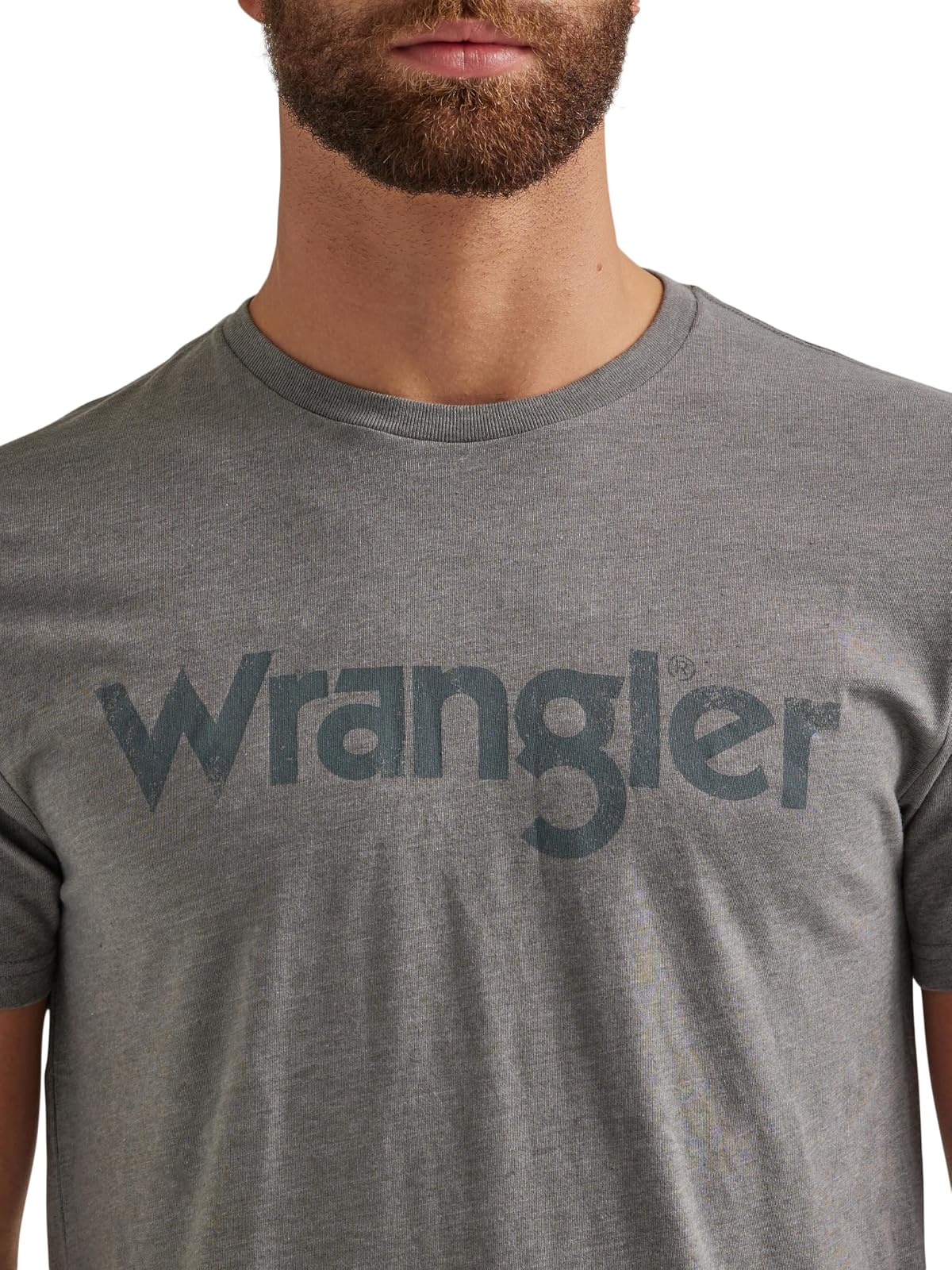 Wrangler Western - Playera de Manga Corta con Cuello Redondo para Hombre