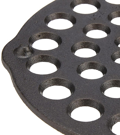 Lodge L8DOT3 Cast Iron Meat Rack/Trivet, Pre-Seasoned, 8"