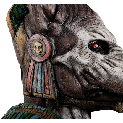 Ghoulish Productions Xolotl Máscara de Látex con Pecho | Inspirada en Dios Azteca Guardián de los Muertos | Detallado Pintado a Mano para Halloween Cosplay | Marrón Talla M