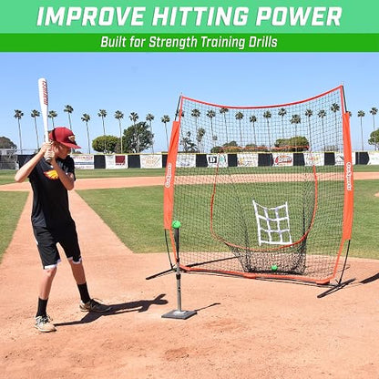 GoSports Pelotas de Entrenamiento con Peso, Entrenamiento de Golpe y Lanzamiento para Todos los Niveles de Habilidad, Mejora la Potencia y la mecánica, Elige béisbol o sóftbol