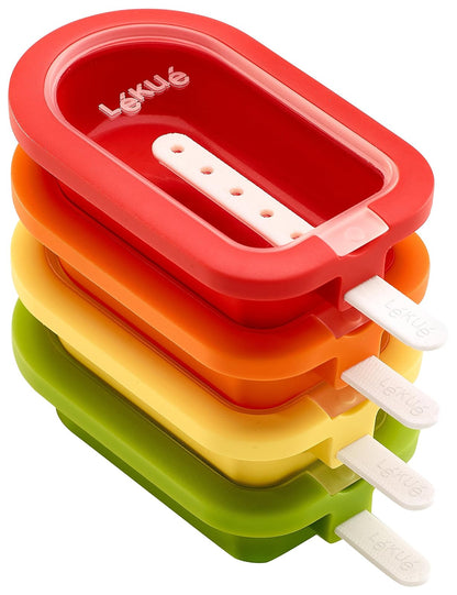 Lékué 3400221S01U150 Lékué Popsicle Mould Stackable 4 Pieces,
