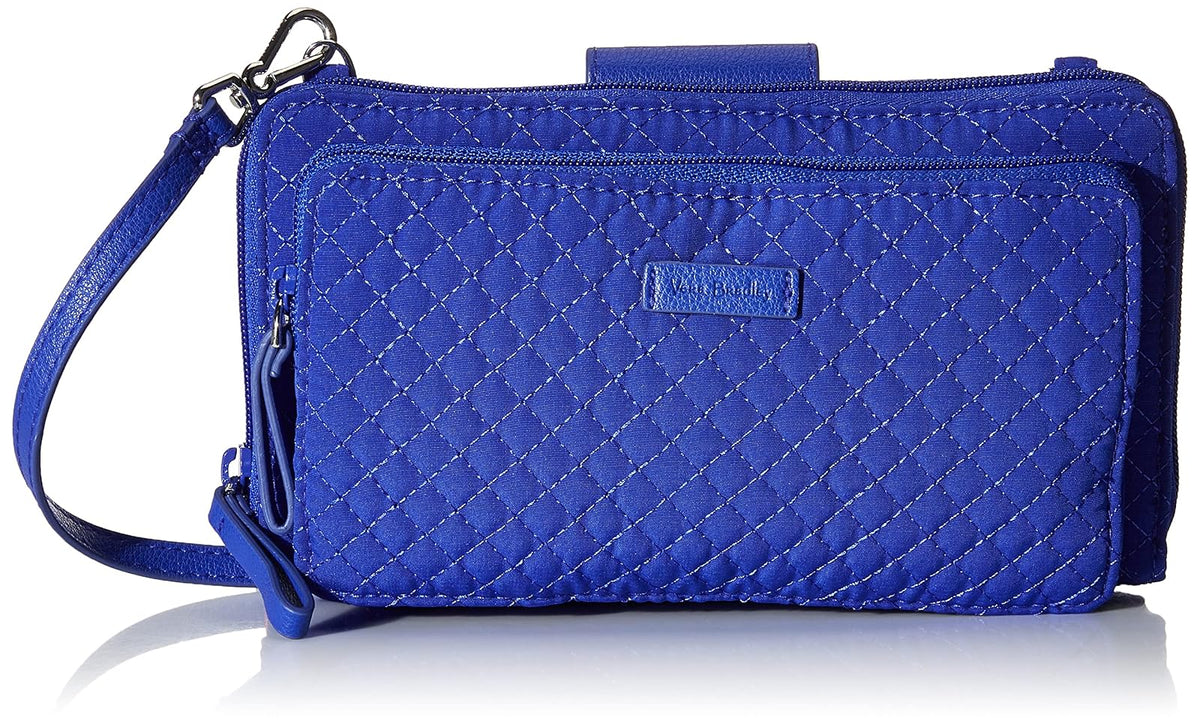Vera Bradley Bandolera de microfibra Deluxe All Together con protección RFID