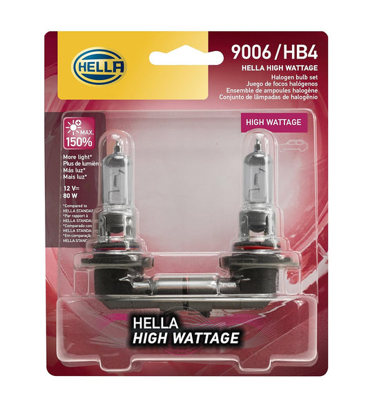 Hella 9006 80WTB Focos Halógenos de Alta Potencia 80W, Bíster Doble