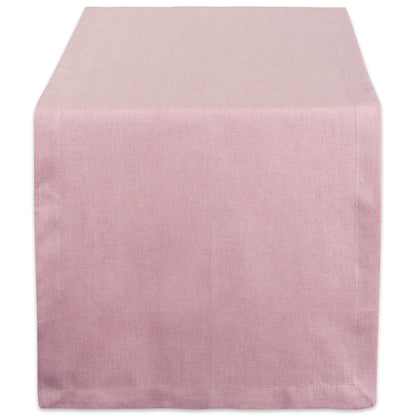 DII Mantel Rectangular de Chambray, 152 x 213 cm, Rojo Granero - Chambray Rose - camino de mesa 35.5x182.8 cm