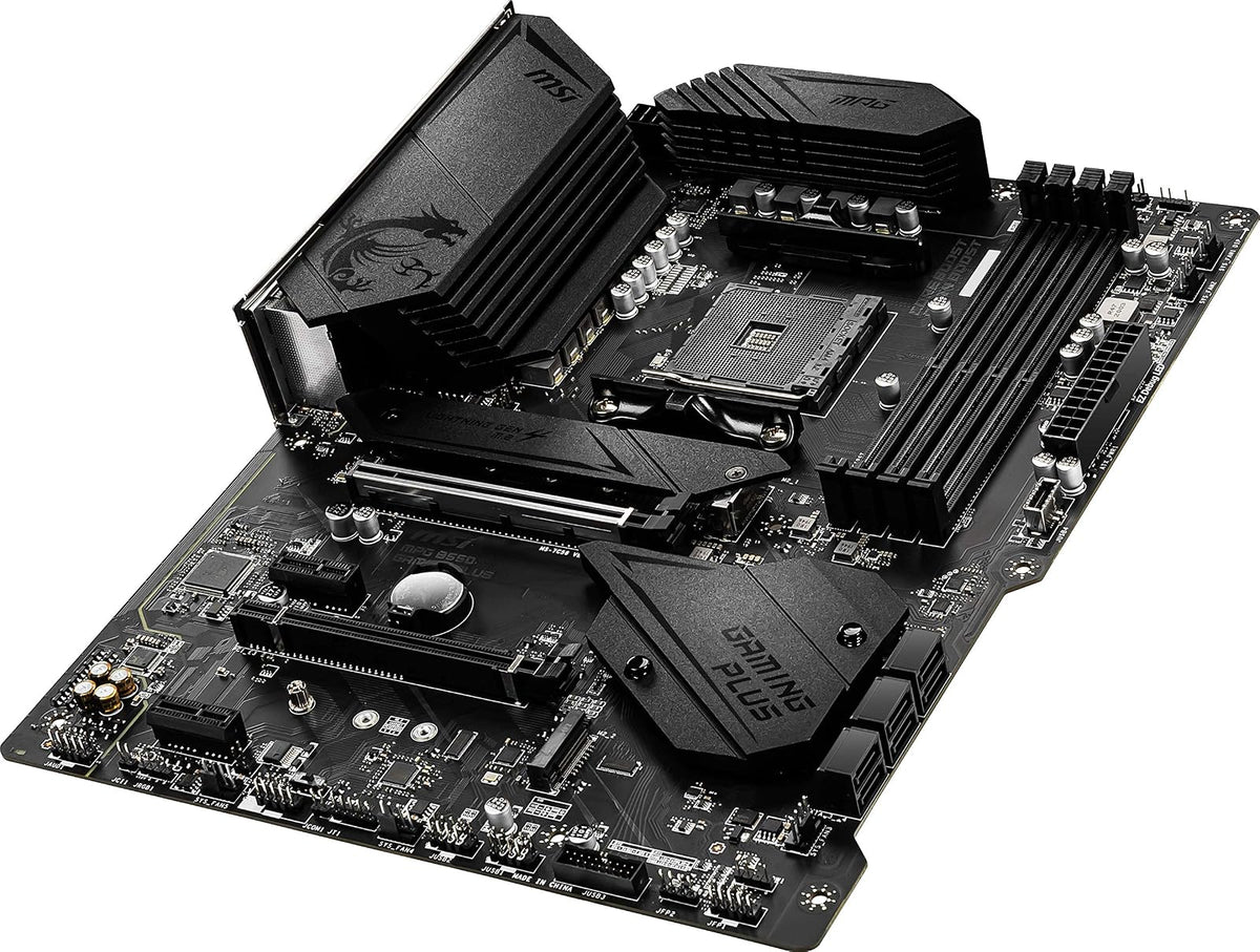 MSI MPG B550 Gaming Plus V1 Placa Base para Juegos (AMD Ryzen 5000, AM4, DDR4, PCIe 4.0, SATA 6Gb/s, M.2, USB 3.2 Gen 2, HDMI/DP, ATX)