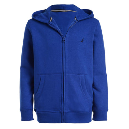Nautica Sudadera con Capucha de Forro Polar para Niño - Azul Real - 10-12