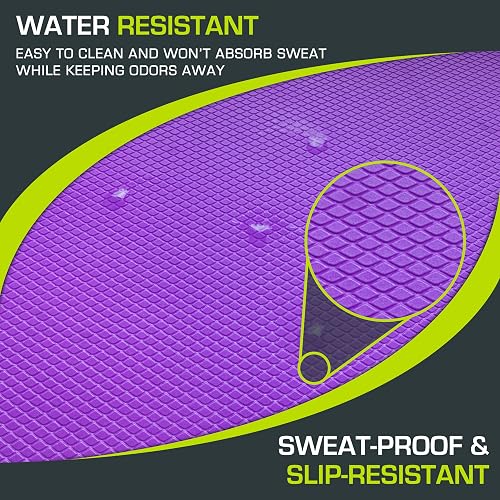 ProsourceFit - Almohadilla de equilibrio para ejercicios de 38 x 30 pulgadas, color morado (ps-1038-bp-r-purple)