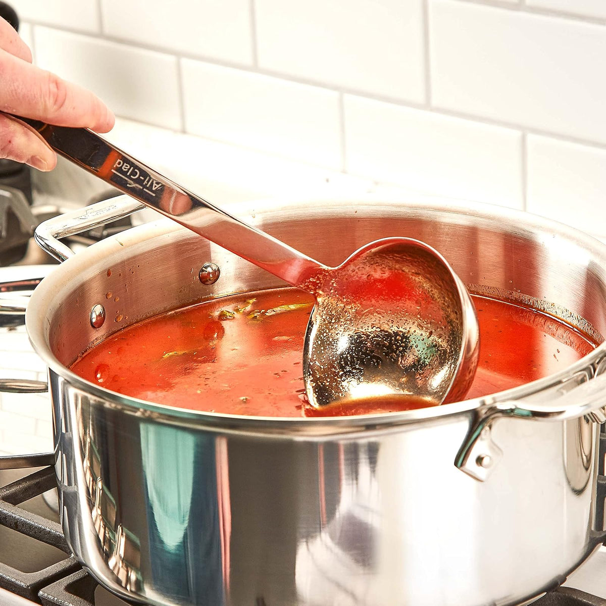 All-Clad Utensilio Especialidad Acero Inoxidable | Sopa, herramientas cocina, plata, 1 unidad