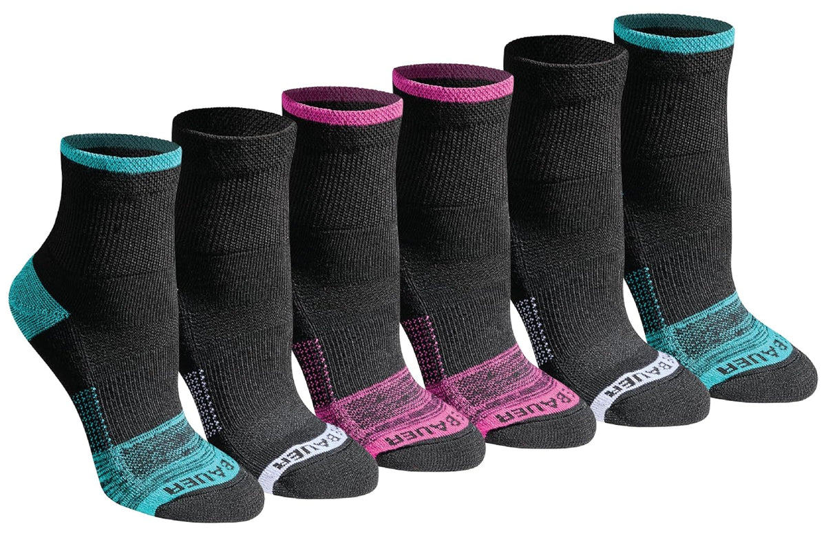 Eddie Bauer Dura Dri Moisture Control 6-pair Quarter Socks Calcetines Mujer