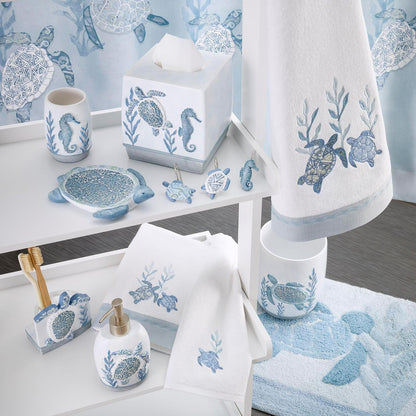 Avanti Linens - Toalla de Mano, Toalla de algodón Suave y Absorbente (colección Caicos, Blanco óptico), 30 x 16 Pulgadas