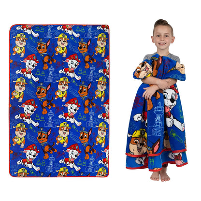 Franco Manta de Felpa súper Suave para niños, 62 x 90 Pulgadas, Patrulla Canina