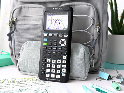 Texas Instruments - Calculadora Gráfica A Color Ti-84 Plus Ce, Negra, 7.5 Pulgadas