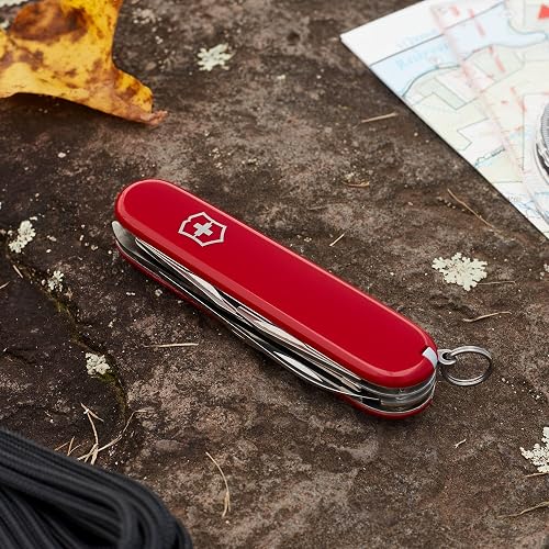 Victorinox Navaja Hiker, Roja, 13 Usos | Multiherramienta hecha para la sierra de madera al aire libre para senderismo y camping
