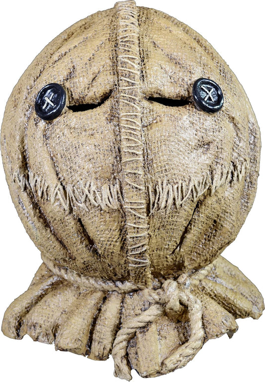 REV Máscara de Original de Sam Burlap de Película Trick'r Treat, Máscaras de Halloween de Dulce o Truco Ideal para Fiestas de Disfraces