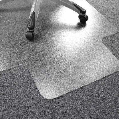Floortex Ultimat Polycarbonate Chair Mat for Plush Pile Carpets Over 1/2-Inch Thick, 47 x 35 Inches, Clear, Rectangular with Lip (118927LR)