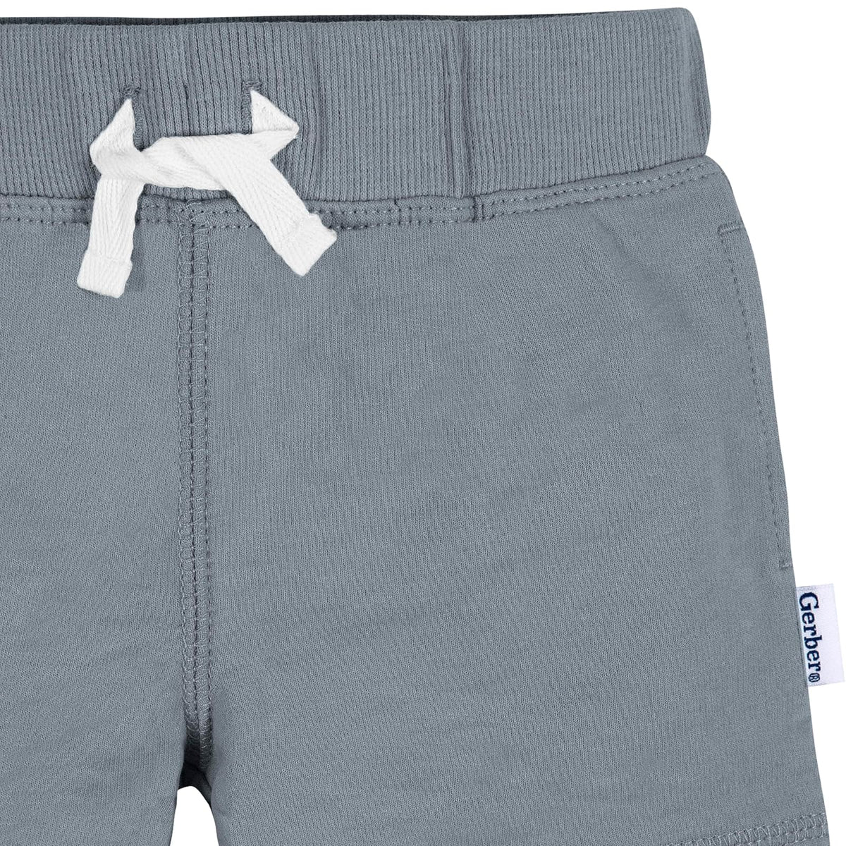 Gerber Paquete de 3 Pantalones Cortos de Punto sin Cierre Pantalones Cortos Informales para Bebé-Niños