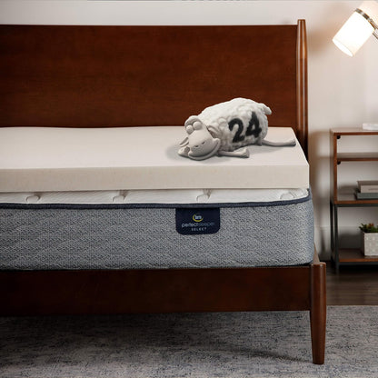 Serta CopperGel - Cubrecolchón de Espuma viscoelástica para aliviar la presión, 3 Pulgadas, tamaño Queen