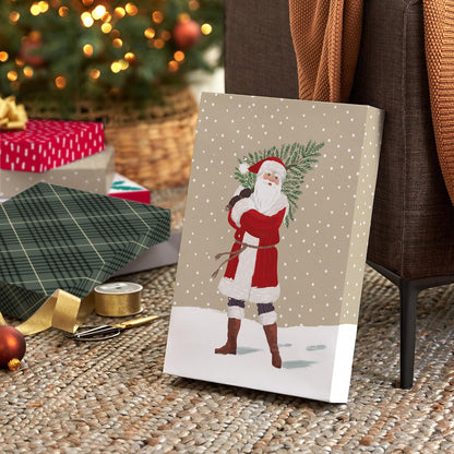 Hallmark - Cajas de camisa de Navidad para regalos (8 cajas de ropa de 16 pulgadas con tapas) rústica Papá Noel, a cuadros, muy feliz, rojo con manchas blancas