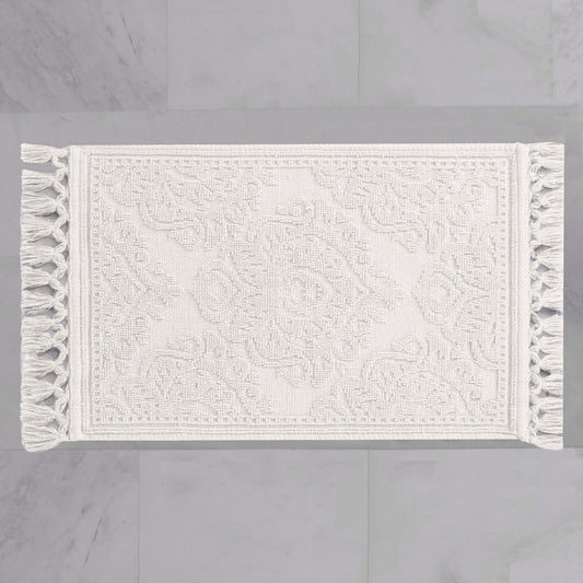 Jean Pierre Stalwart Tapete de Espuma losetas, Acolchado de Espuma EVA Entrelazado, Contemporáneo, Blanco, 21x34 in., 1, 1